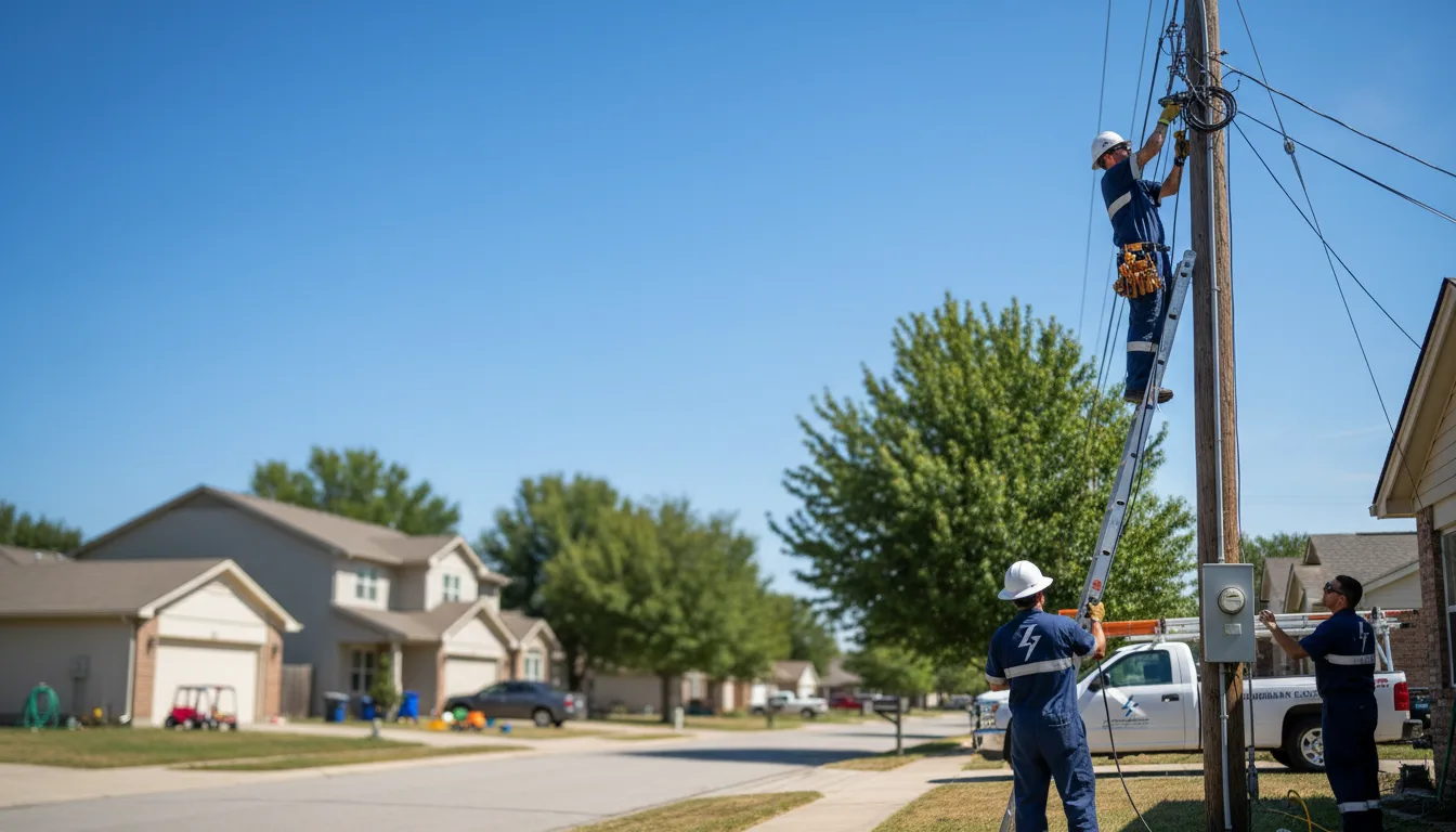 Residential electrician providing installation services in East Andover, ME